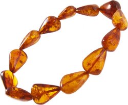 Cognac droplet bracelet