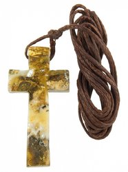 Amber cross on a tourniquet