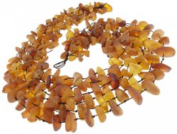 Multi-row stone beads