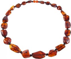 Dark amber beads