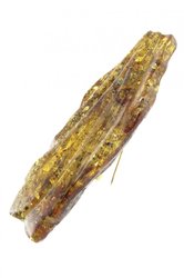 Solid amber brooch