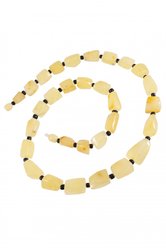 Amber beads with “Mari” beads