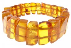 Bracelet made of amber stones