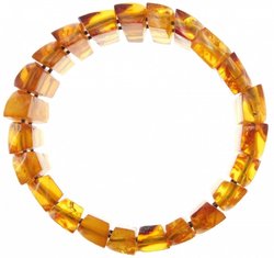 Bracelet made of amber stones