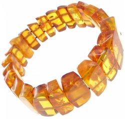 Bracelet made of amber stones