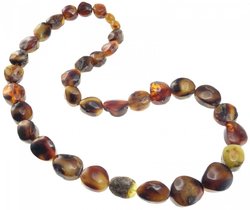 Beads made of amber stones