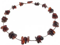 Beads-string with amber stones