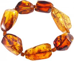 Amber cognac bracelet “Meline”