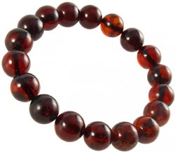 Bracelet made of dark amber balls