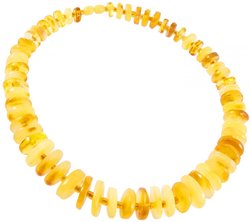 Beads made of light amber disks