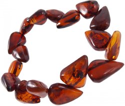 Dark amber bracelet “Celebration”