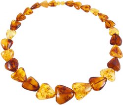 Beads made of multi-colored amber “Cupid”