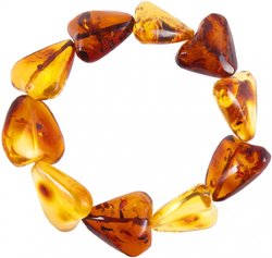 Bracelet made of multi-colored amber “Cupid”