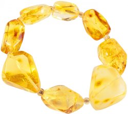 Amber bracelet in light shades “Meline”