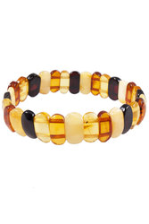 Bracelet made of amber plate stones