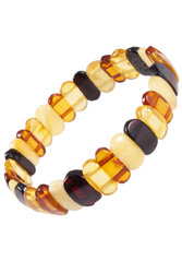 Bracelet made of amber plate stones