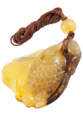 Amber pendant "Fish"