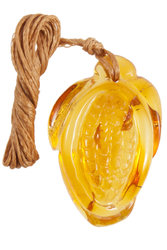 Carved amber pendant “Corn”