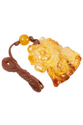 Amber pendant "Owl"