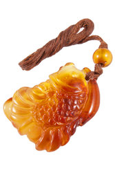 Amber pendant “Fish”