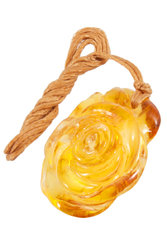 Amber pendant “Rose”