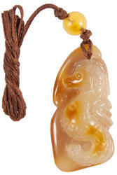 Amber pendant “Seahorse”