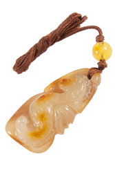 Amber pendant “Seahorse”