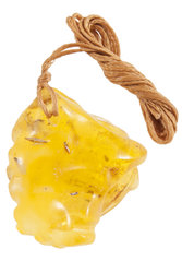 Amber carved pendant "Rose"