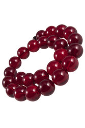 Cherry beads made from amber beads