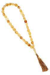 Muslim rosary made of polished amber