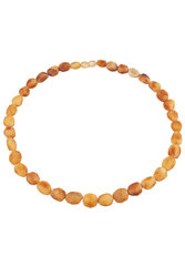 Polished amber beads