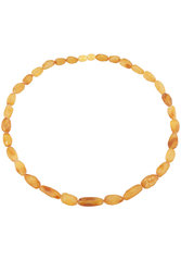 Polished amber beads