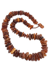 Polished amber stone beads