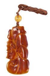 Amber pendant “Seahorse”