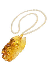 Amber beads with “Dragon” pendant