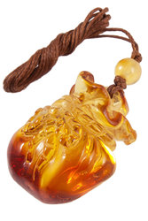 Amber pendant “Bag”