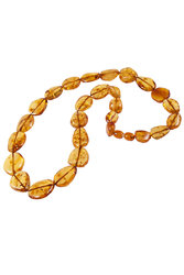 Amber beads made of stones