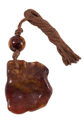 Pendant carved from amber “Rose”