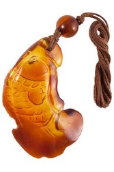 Amber pendant “Fish”