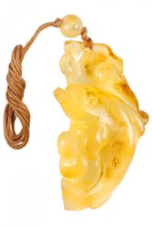 Amber pendant "Dolphin"