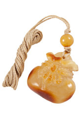 Amber pendant “Bag”