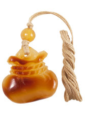 Amber pendant “Bag”