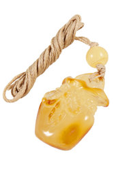 Amber pendant “Bag”