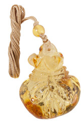 Carved amber pendant “Bag”