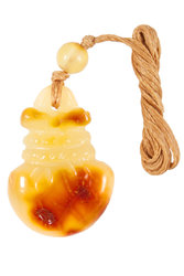 Amber pendant “Bag”