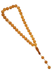 Muslim rosary made of pressed amber