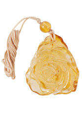 Pendant carved from amber “Rose”