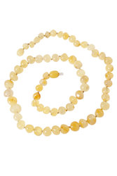 Beads made of light amber stones