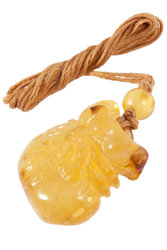 Amber pendant “Bag”