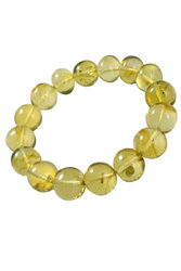 Green amber bracelet